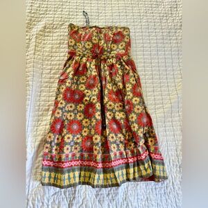 Plenty by Reese floral summer dress. Strapless and lightweight.